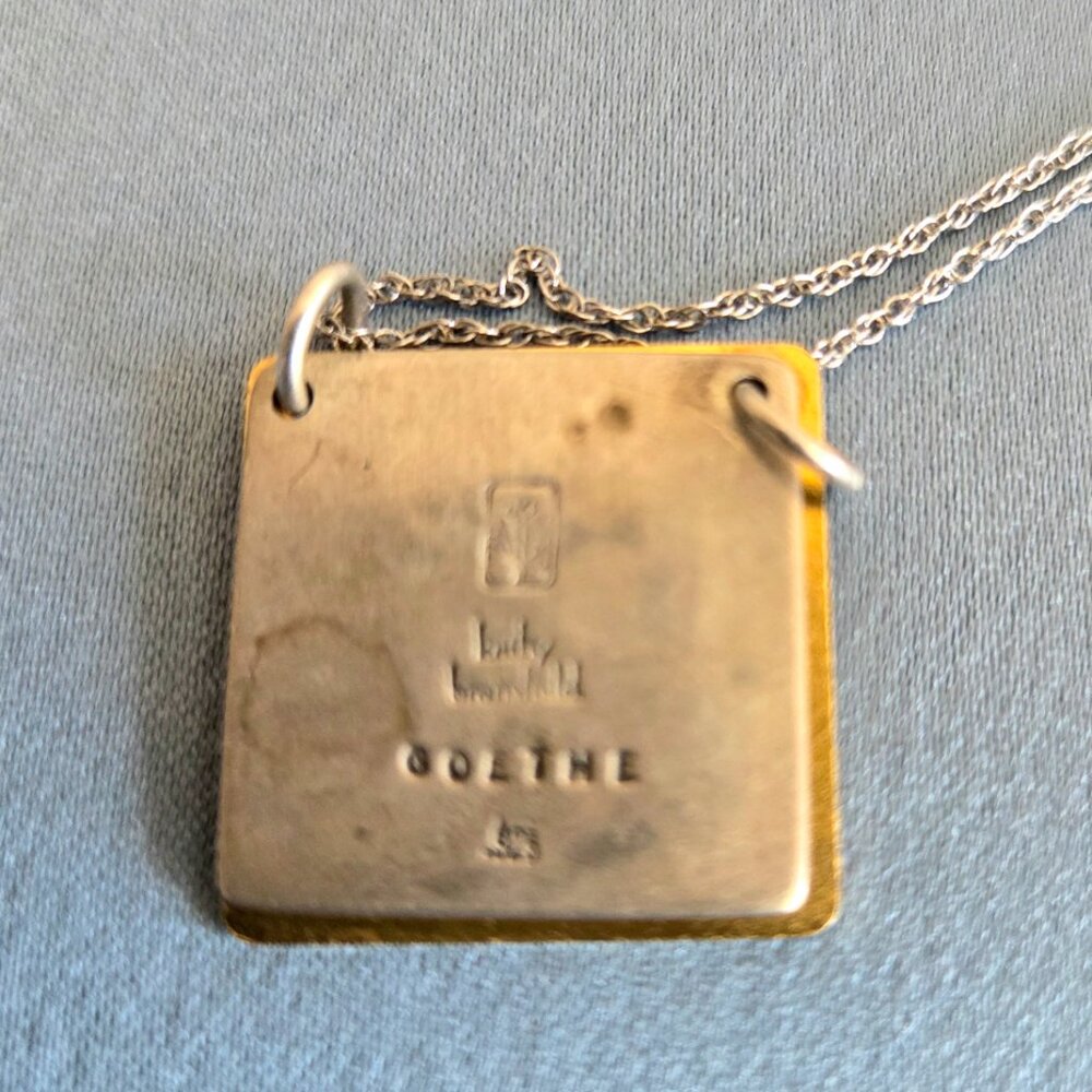 Kathy Bransfield Goethe Tree of Life pendant silver 925 and gold plated brass. - Picture 3 of 5